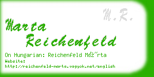 marta reichenfeld business card
